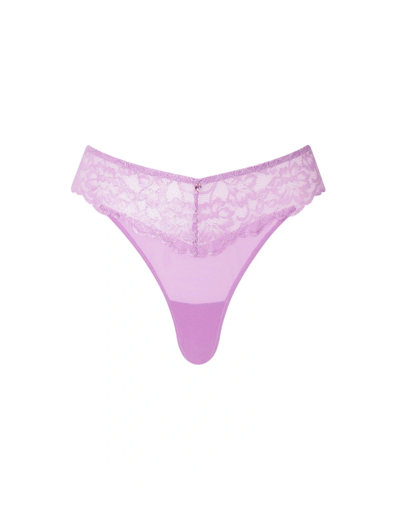 Sexy Lace Foiled Thong
