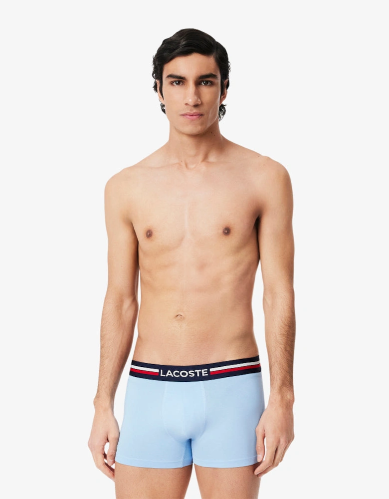 3-Pack Signature Waist Boxer Trunks, Blue