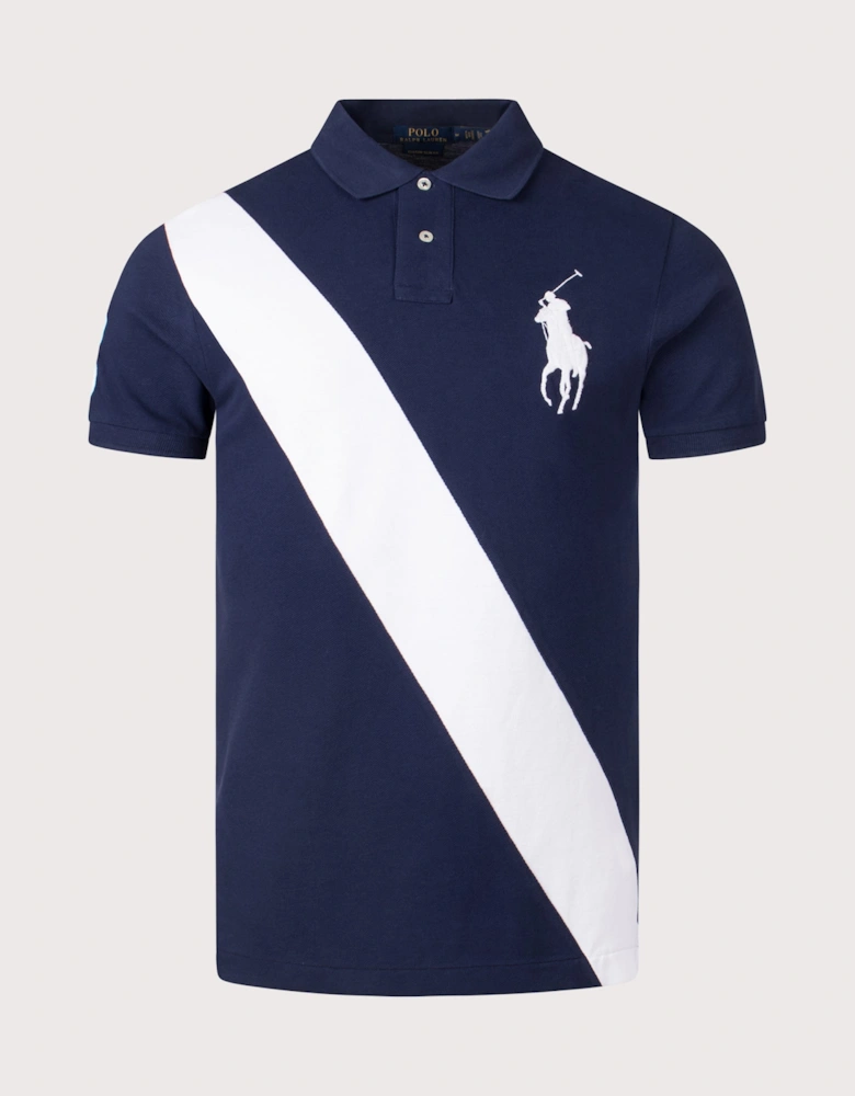 Custom Slim Fit Big Pony Mesh Polo Shirt