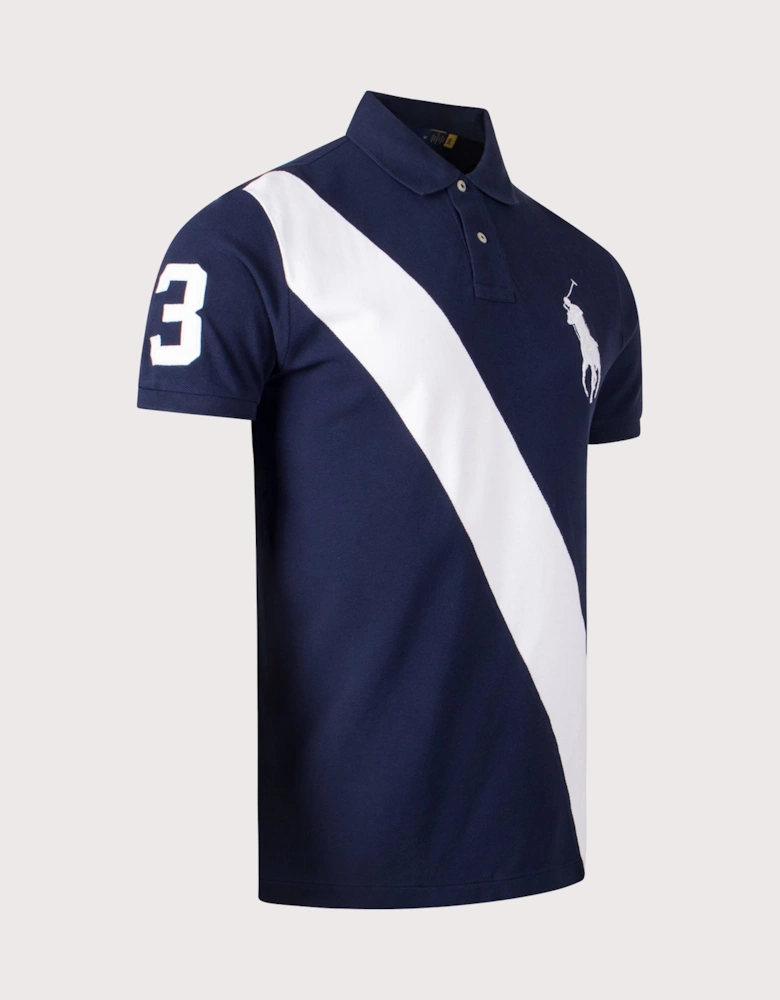 Custom Slim Fit Big Pony Mesh Polo Shirt