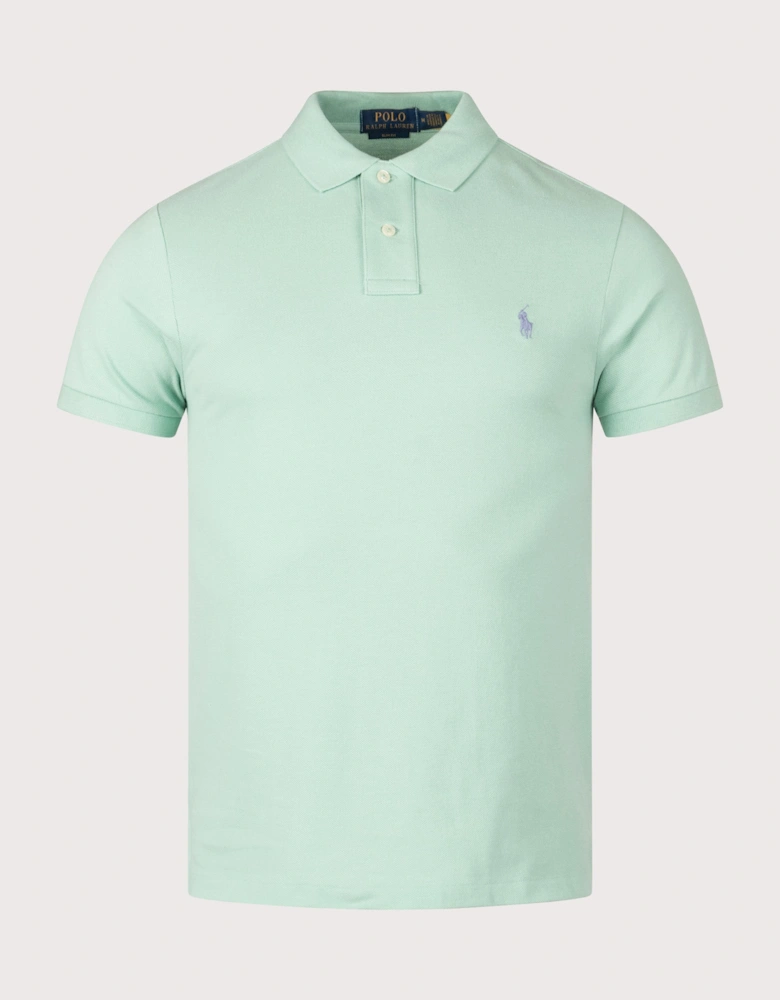 Slim Fit Mesh Polo Shirt