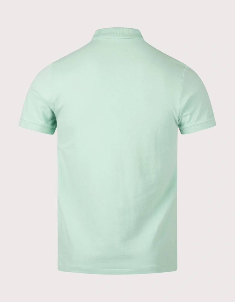 Slim Fit Mesh Polo Shirt
