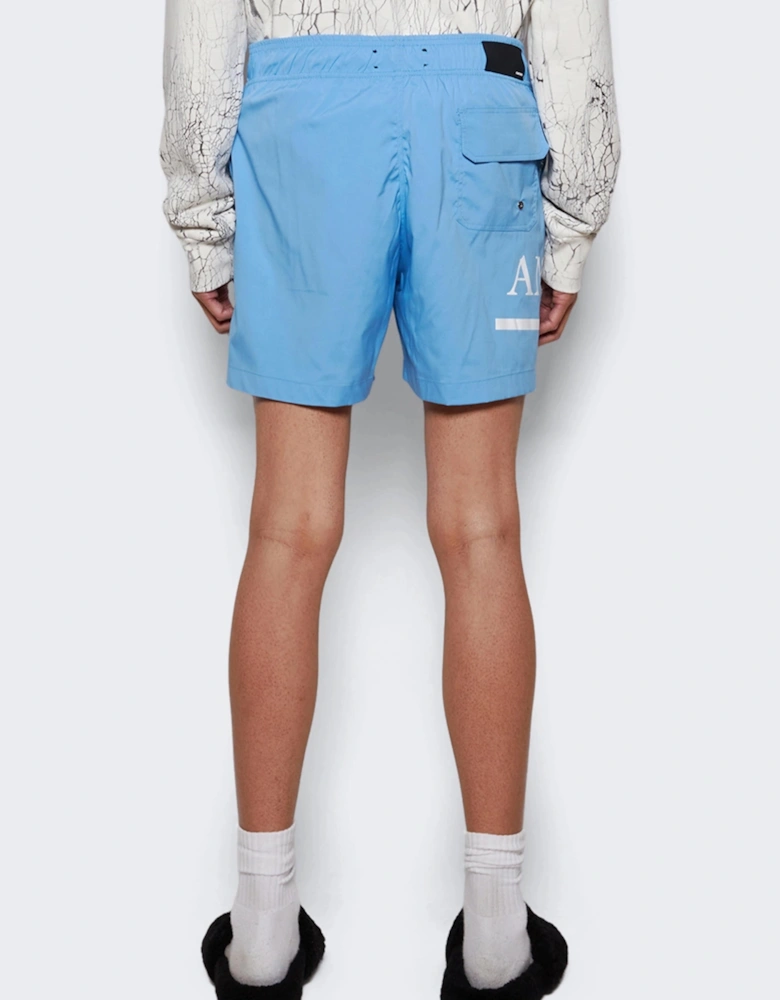 MA BAR LOGO SWIM SHORTS BLUE