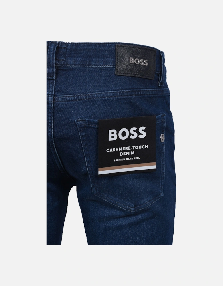 BOSS Black H-Delaware Cashmere Touch Denim Navy