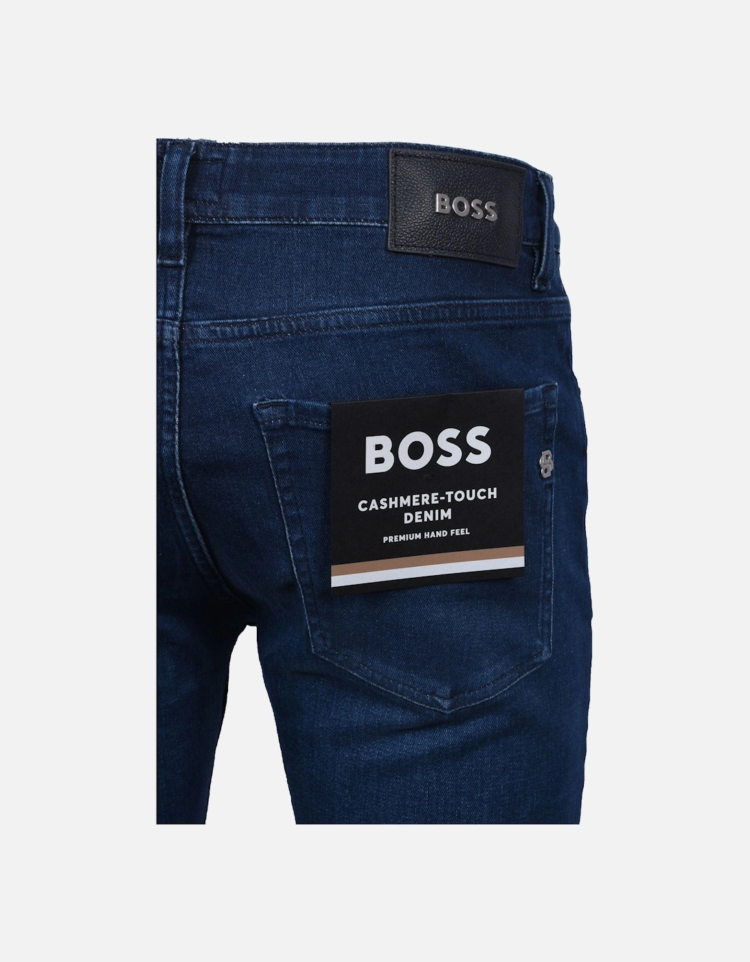 BOSS Black H-Delaware Cashmere Touch Denim Navy, 4 of 3