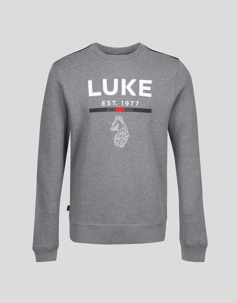 Mix Print Crewneck Sweatshirt