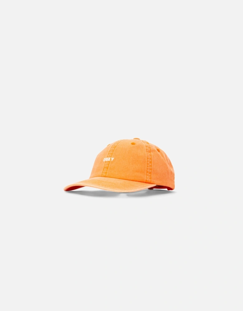 Pigment Bold 6 Panel Snapback Cap - Pigment Orange