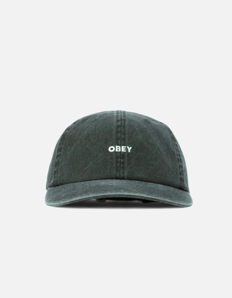 Pigment Bold 6 Panel Snapback Cap - Pigment Black