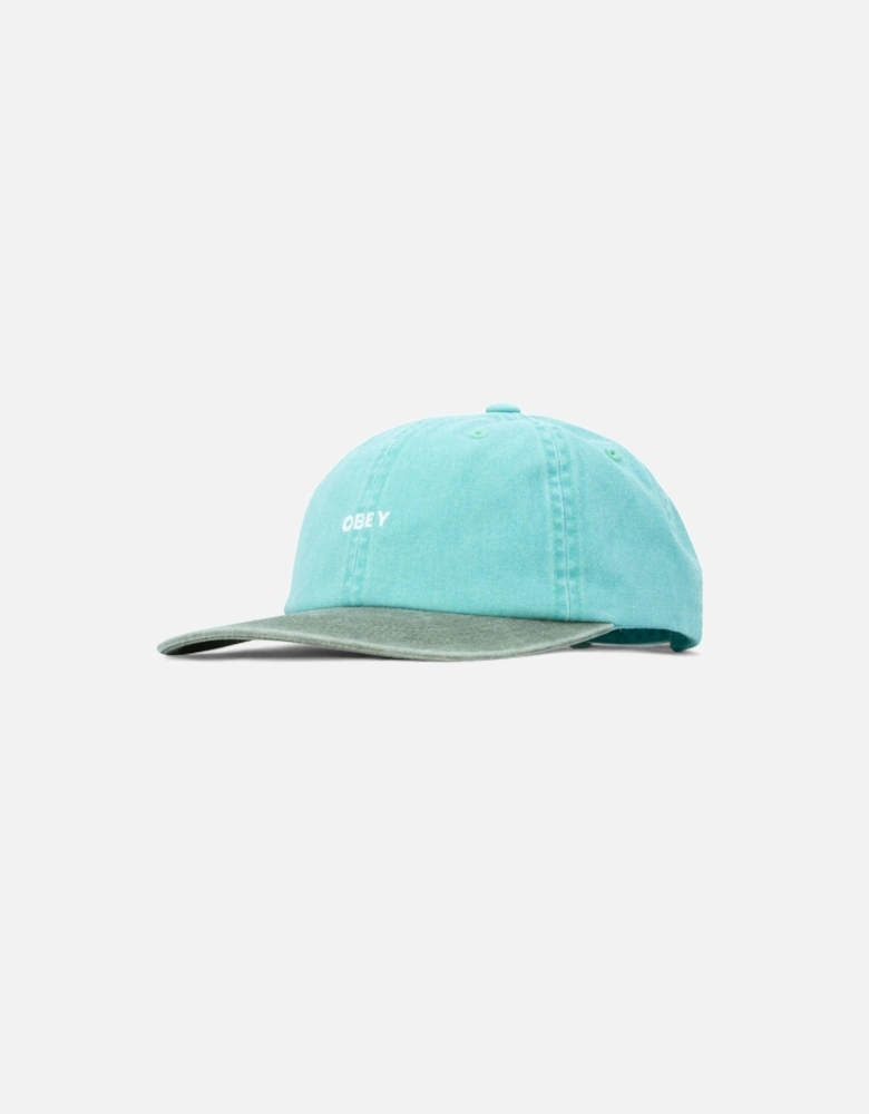 Pigment Bold 6 Panel Snapback Cap - Pigment Sea Spray