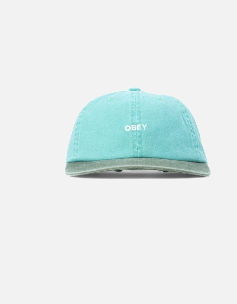Pigment Bold 6 Panel Snapback Cap - Pigment Sea Spray
