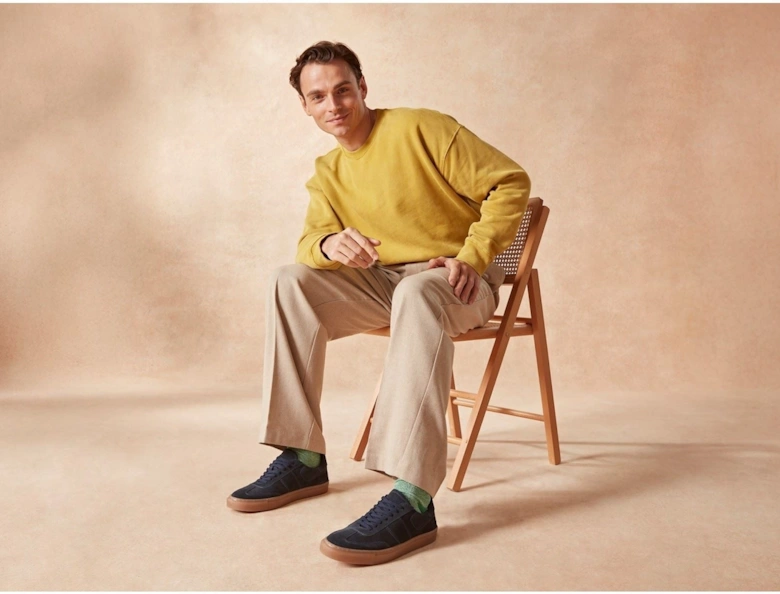 Riley Suede Men's Navy Suede Trainers