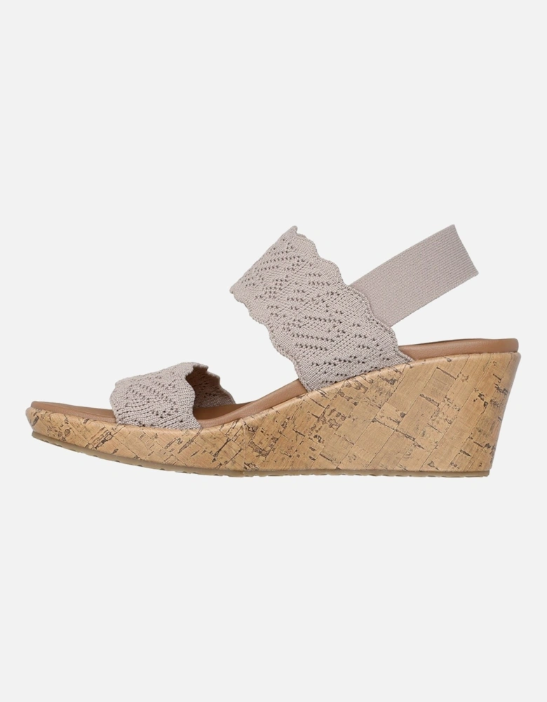 Beverlee Timeless Touch Textile Women's Taupe Sandals