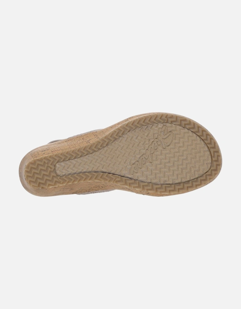 Beverlee Timeless Touch Textile Women's Taupe Sandals