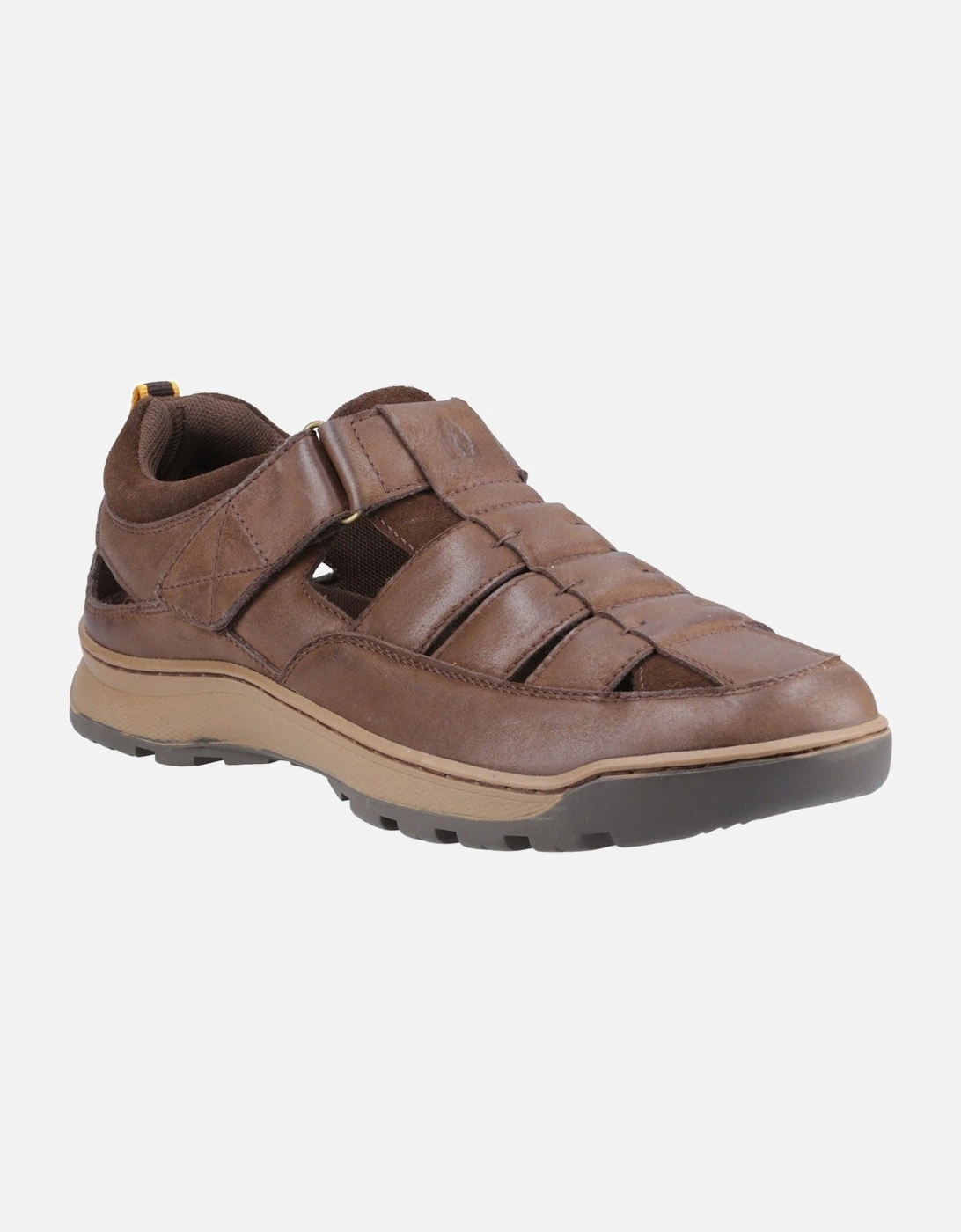 Rucker Leather Men's Brown Sandals, 6 of 5