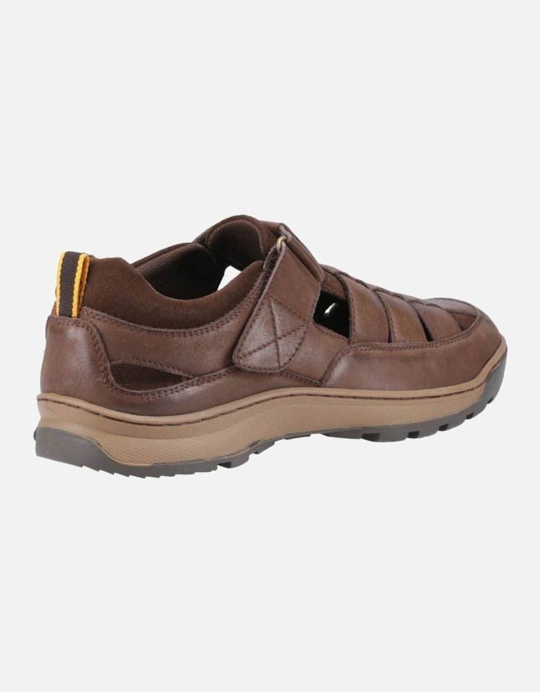 Rucker Leather Men's Brown Sandals