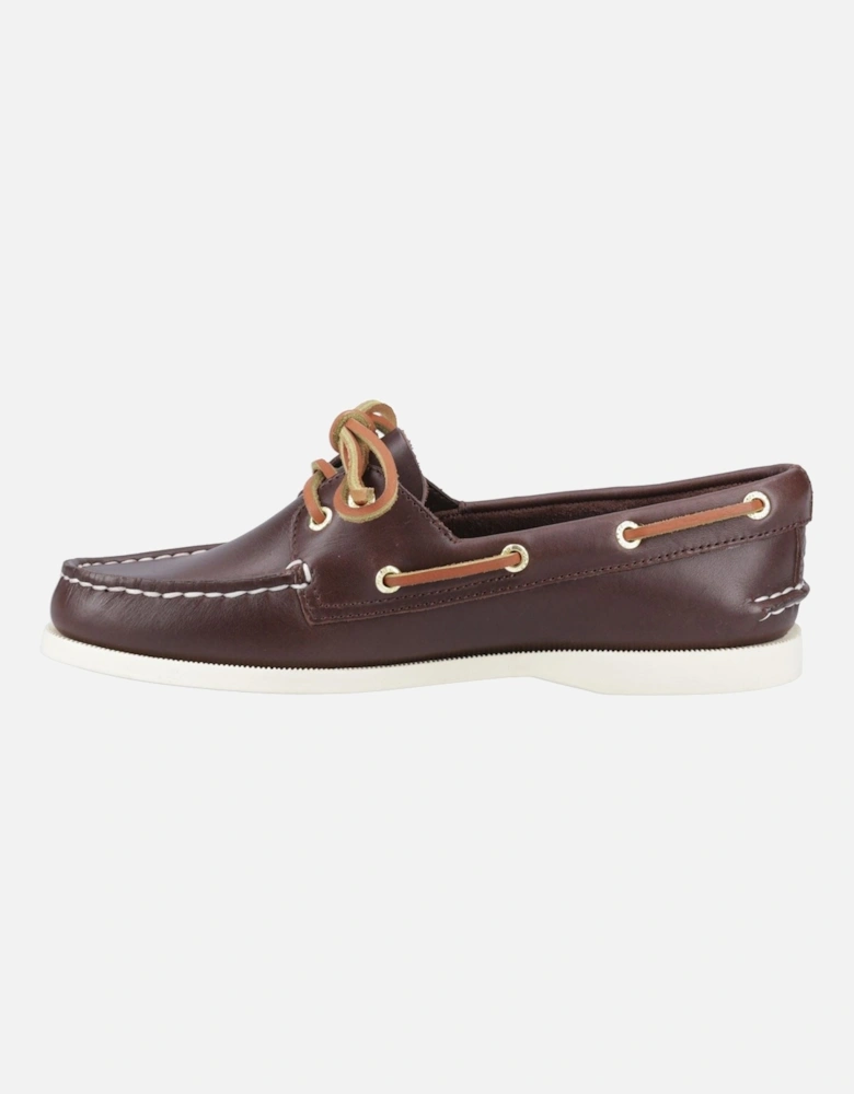 Sperry Authentic 2 Eye Leather Men's Brown Boat Shoes