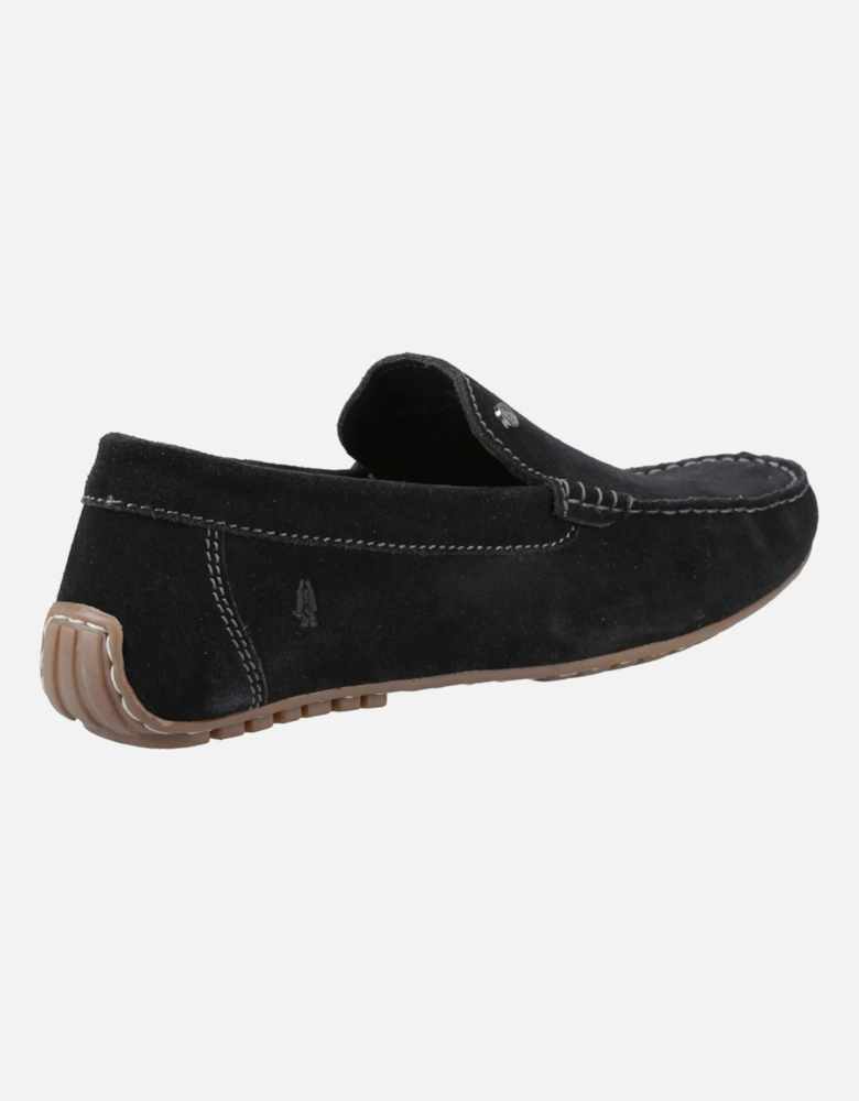 Ralph Suede Leather Men's Black Loafers