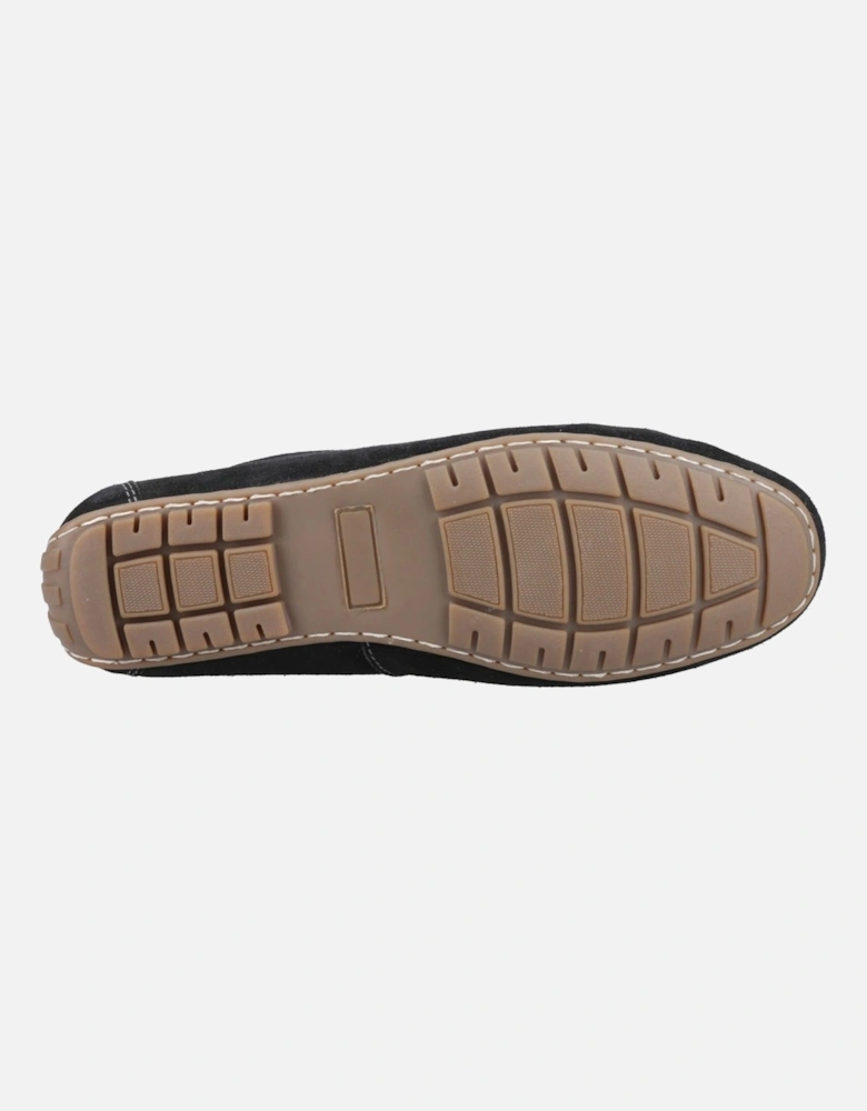 Ralph Suede Leather Men's Black Loafers