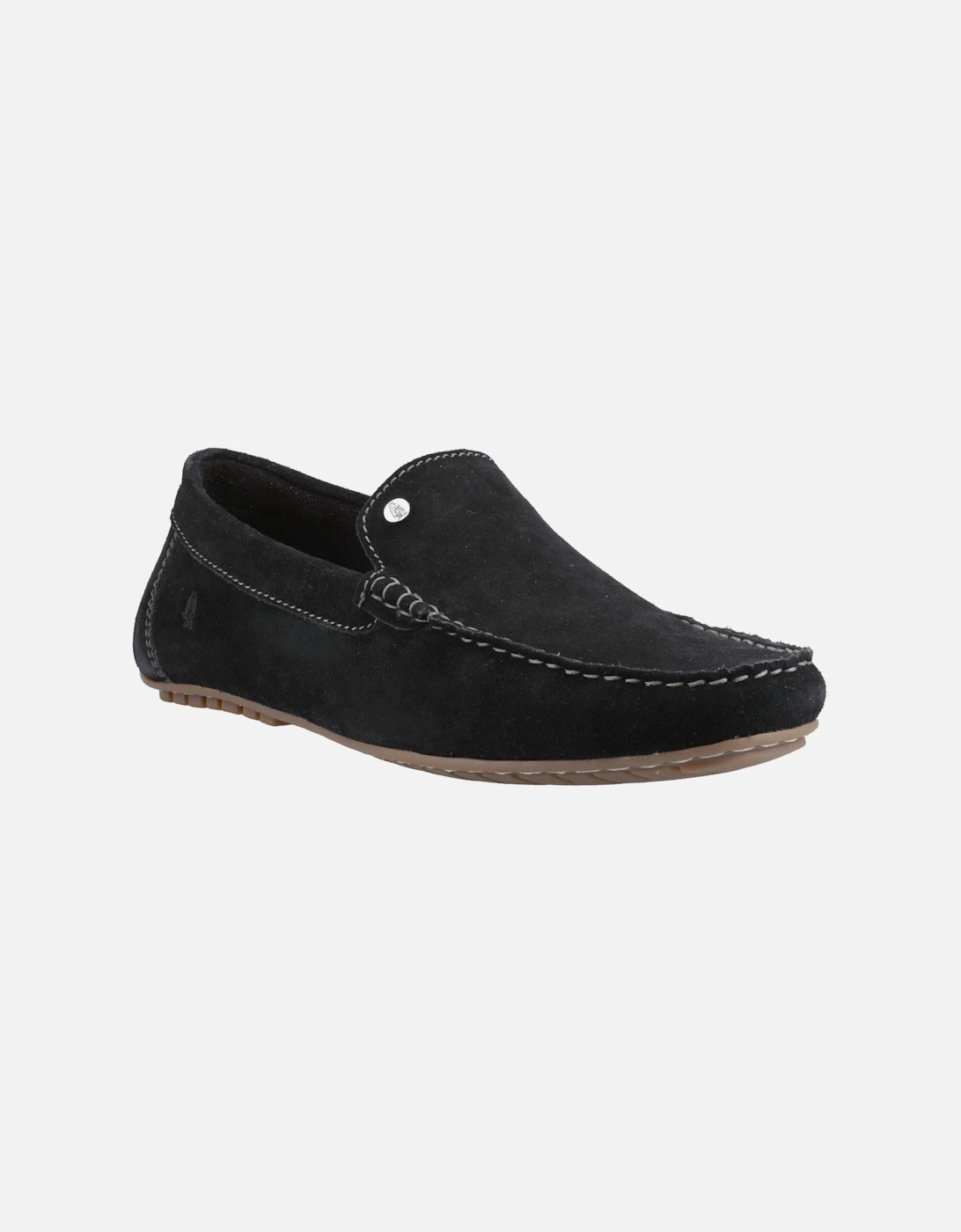 Ralph Suede Leather Men's Black Loafers, 6 of 5
