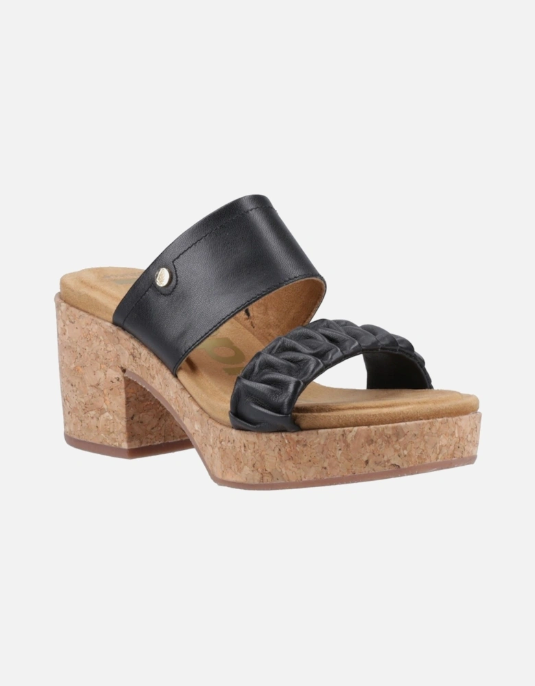Poppy Leather Women's Black Sandals