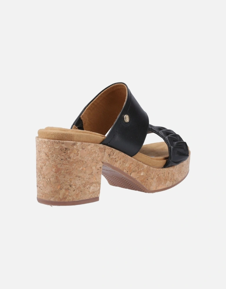 Poppy Leather Women's Black Sandals