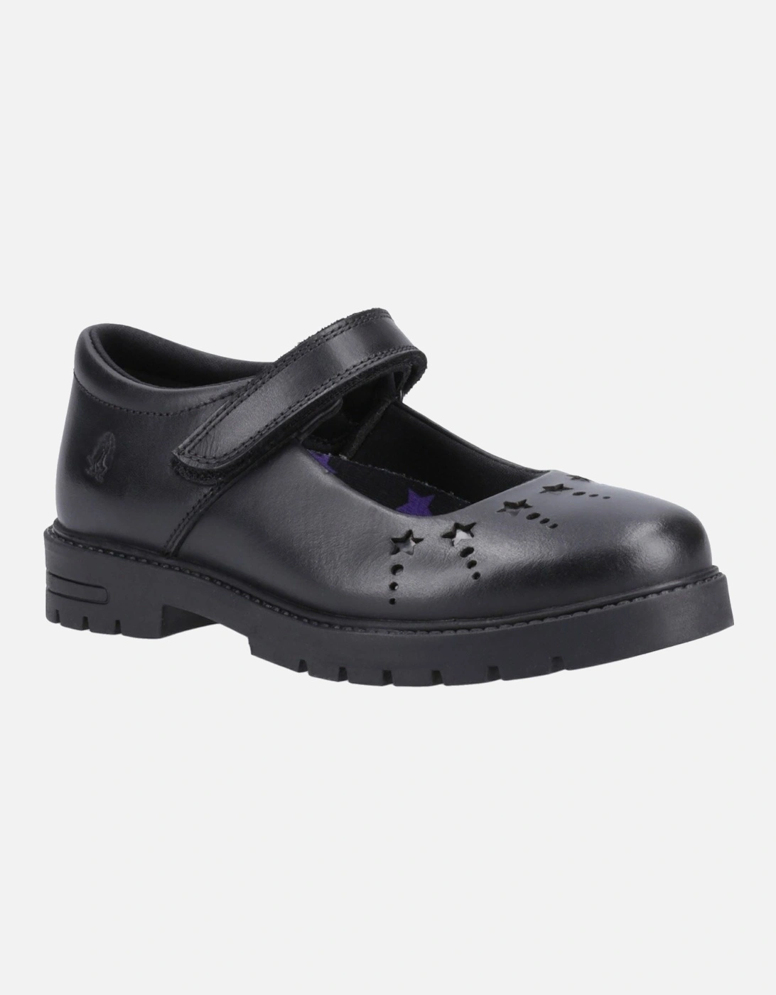 Hush Puppies Girl's Hush Puppies Sabrina Leather Junior Black Shoes