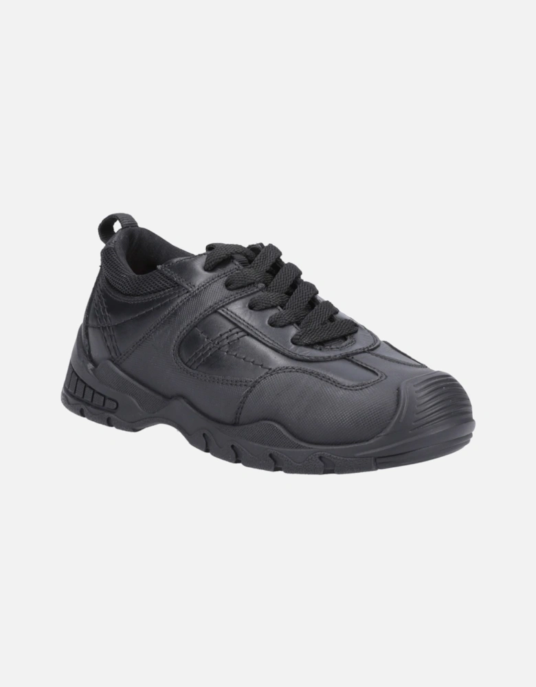 Travis SNR Leather Boys's Black Lace-Up Shoes