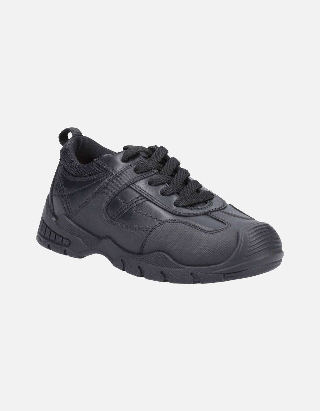 Travis SNR Leather Boys's Black Lace-Up Shoes, 6 of 5