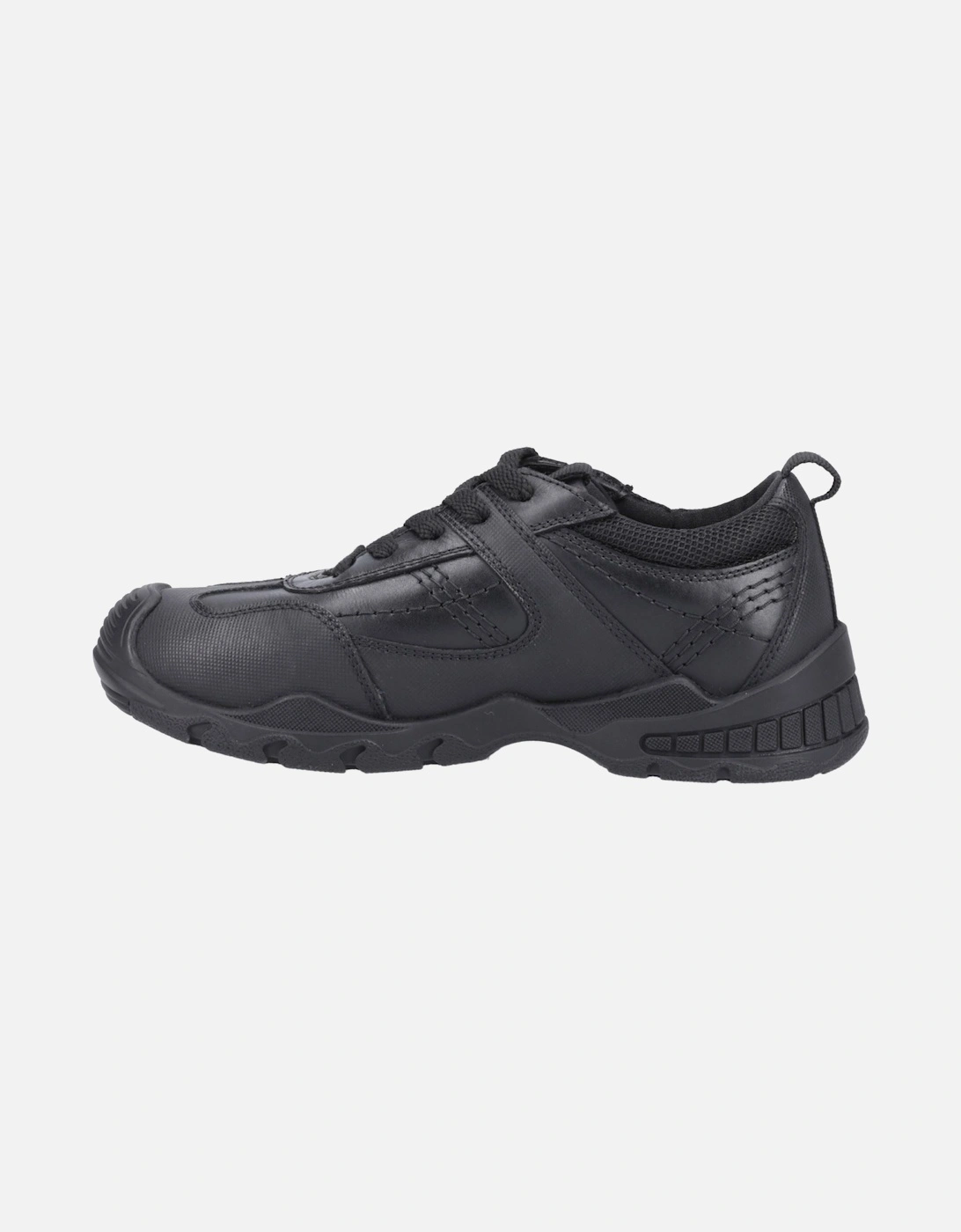 Travis SNR Leather Boys's Black Lace-Up Shoes