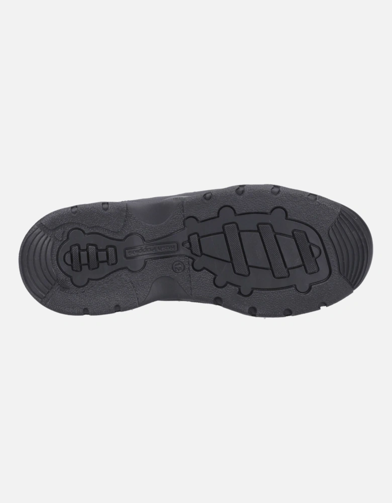 Travis SNR Leather Boys's Black Lace-Up Shoes