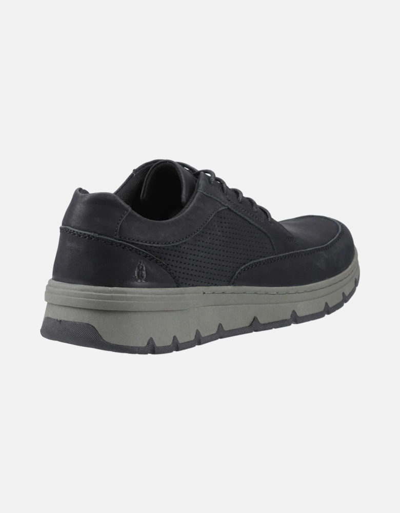 Nelson Leather Men's Black Lace-Up Shoes