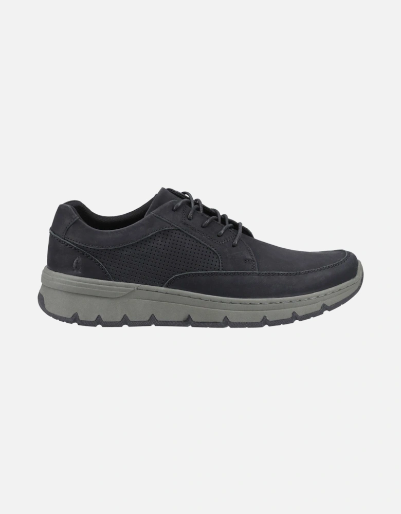 Nelson Leather Men's Black Lace-Up Shoes