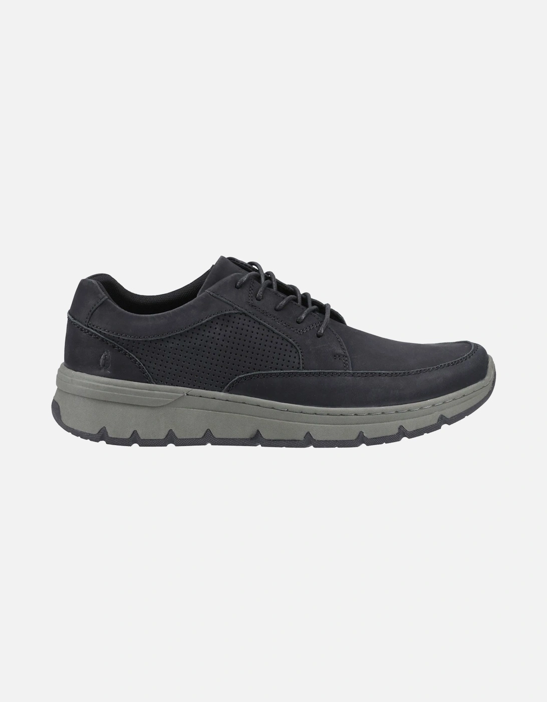 Nelson Leather Men's Black Lace-Up Shoes