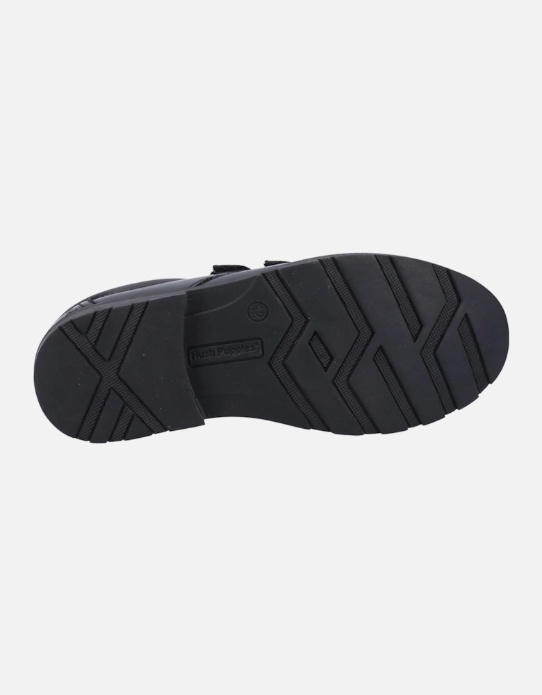 Logan SNR Leather Boys's Black Shoes