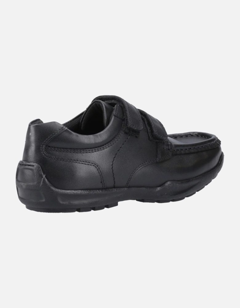 Maddox Touch Fastening Leather Boys's Black Shoes