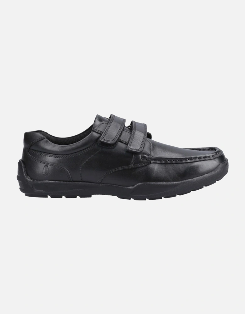 Maddox Touch Fastening Leather Boys's Black Shoes