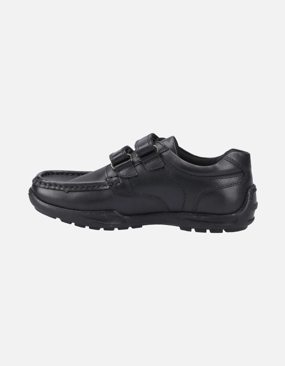 Maddox Touch Fastening Leather Boys's Black Shoes