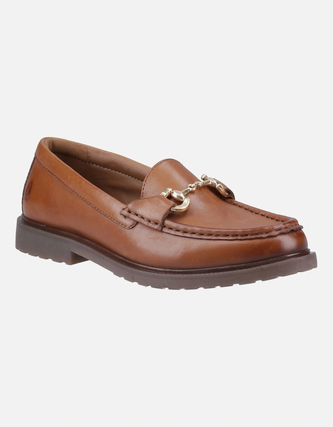 Verity Snaffle Leather Women's Tan Loafers, 6 of 5