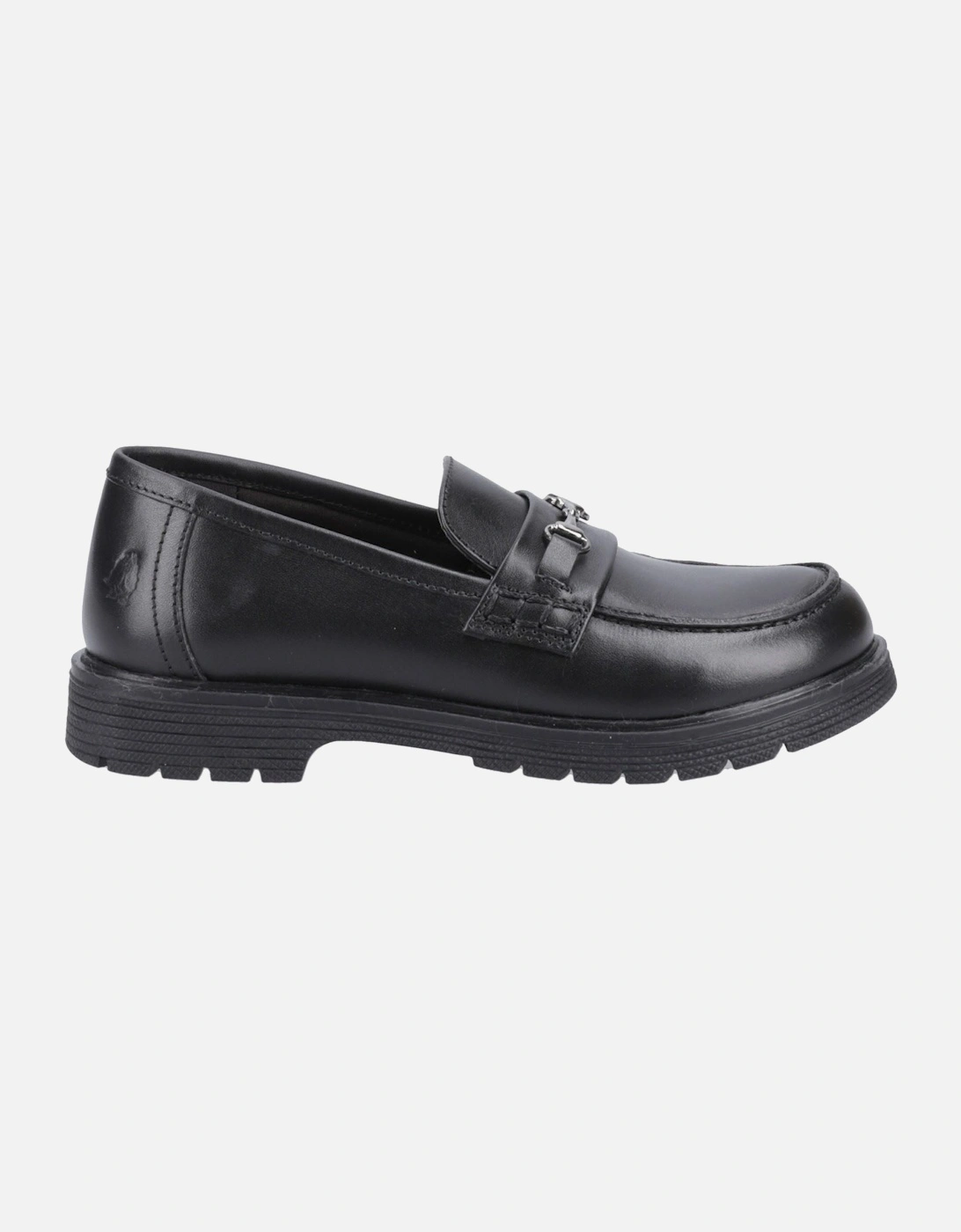 Lydia Senior Leather Girls's Black Loafers