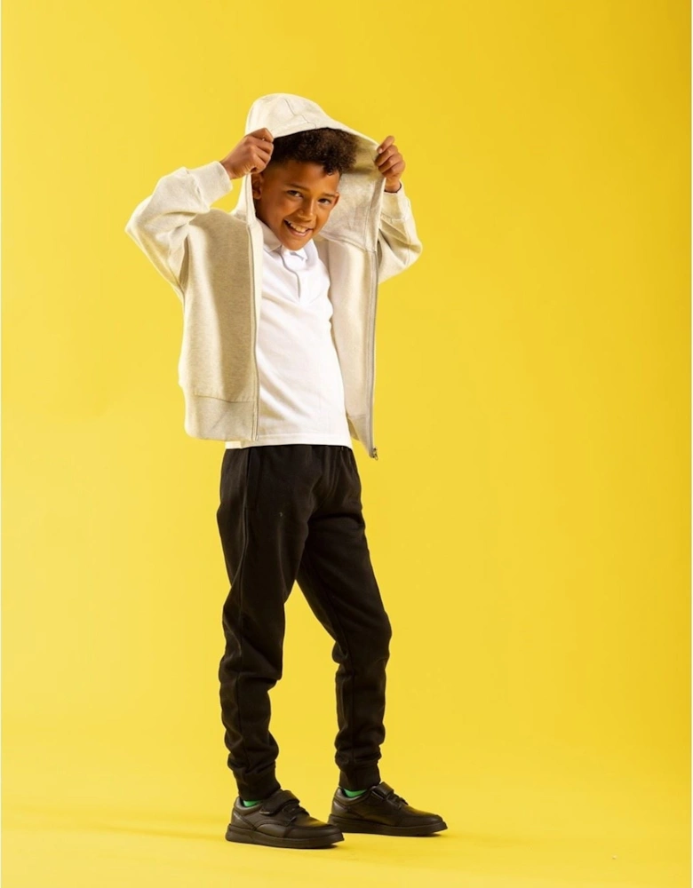 Rowan JNR Leather Boys's Black Lace-Up Shoes