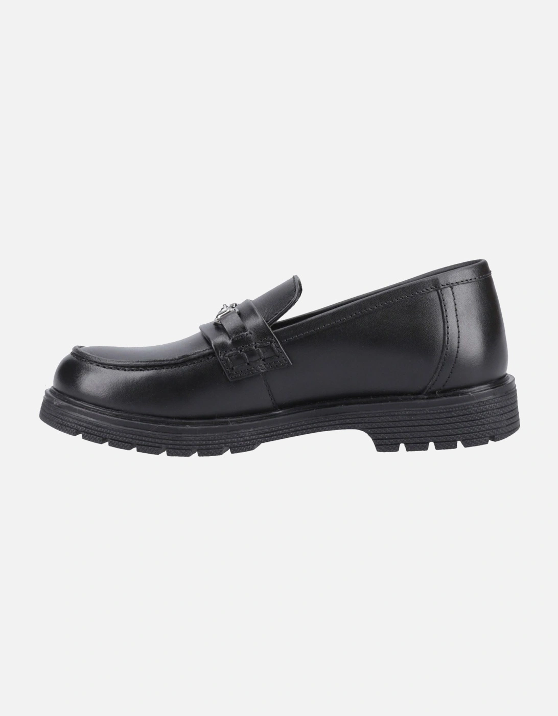 Lydia Senior Leather Girls's Black Loafers