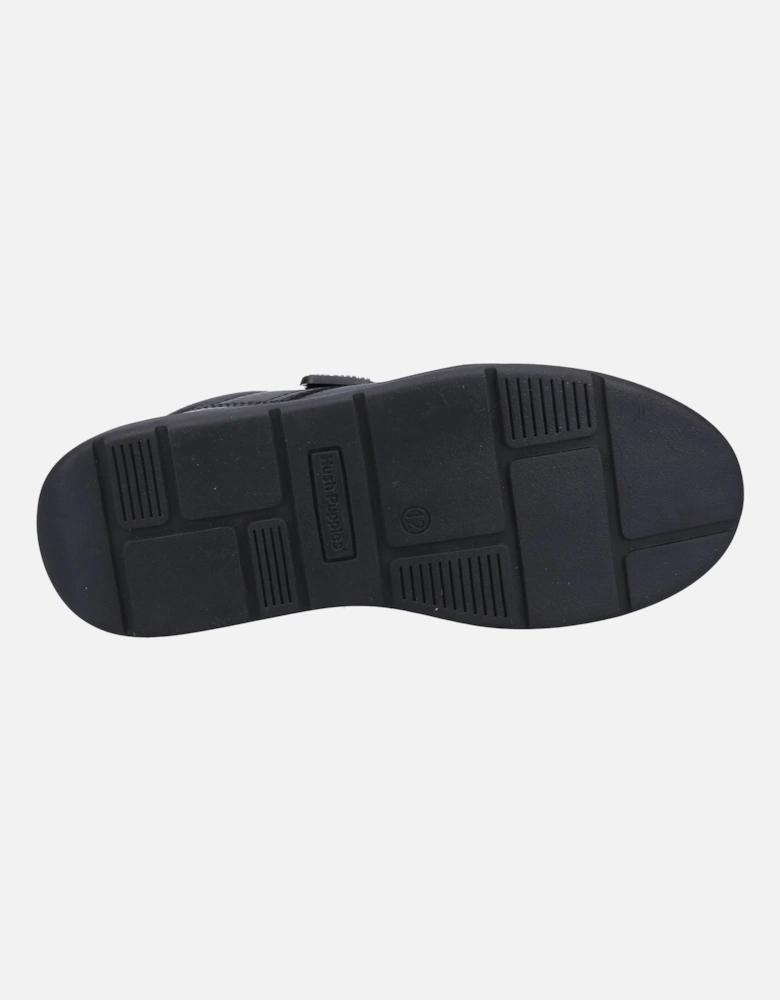 Rowan JNR Leather Boys's Black Lace-Up Shoes