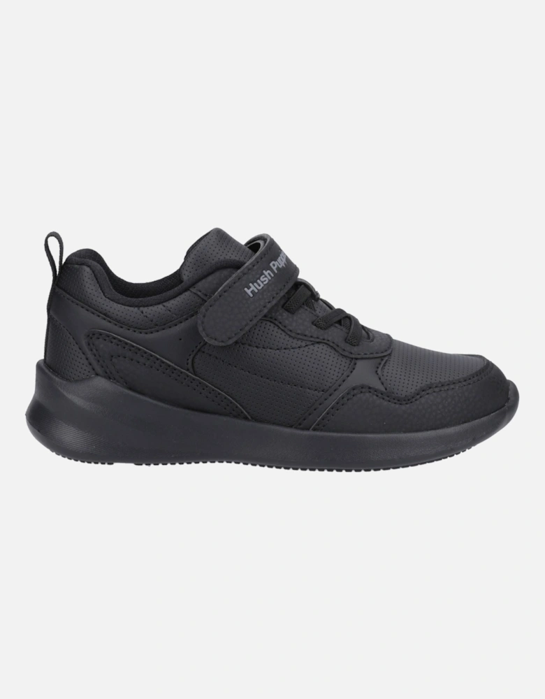 Marling Bungee Lace Junior Polyurethane Black Shoes