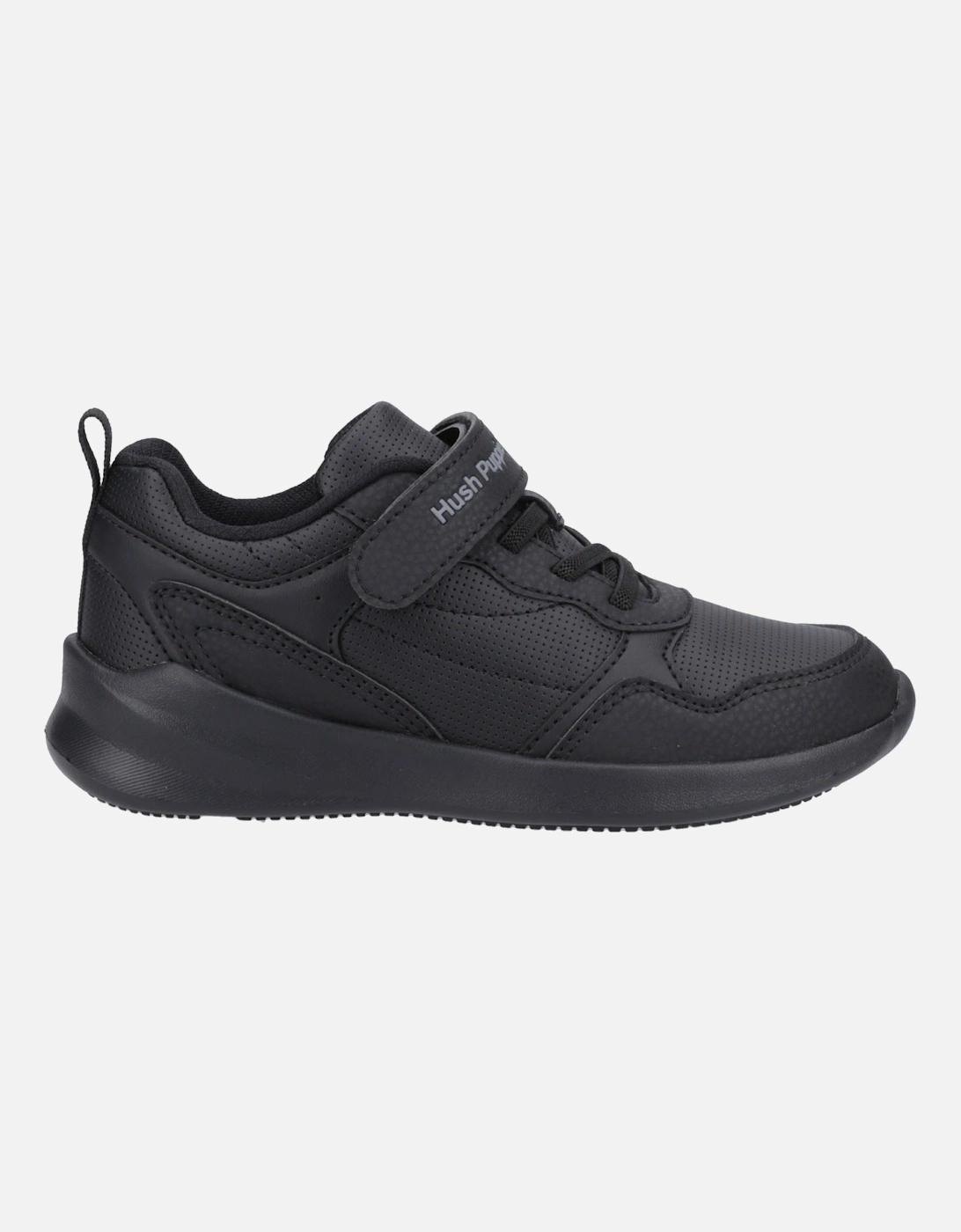 Marling Bungee Lace Junior Polyurethane Black Shoes