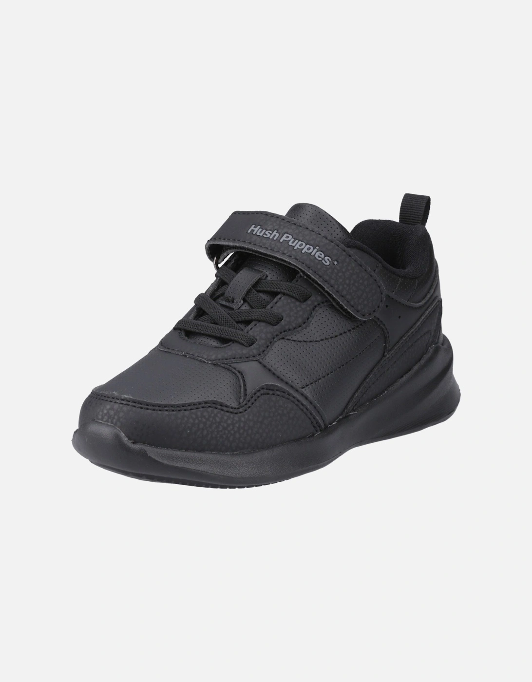 Marling Bungee Lace Junior Polyurethane Black Shoes