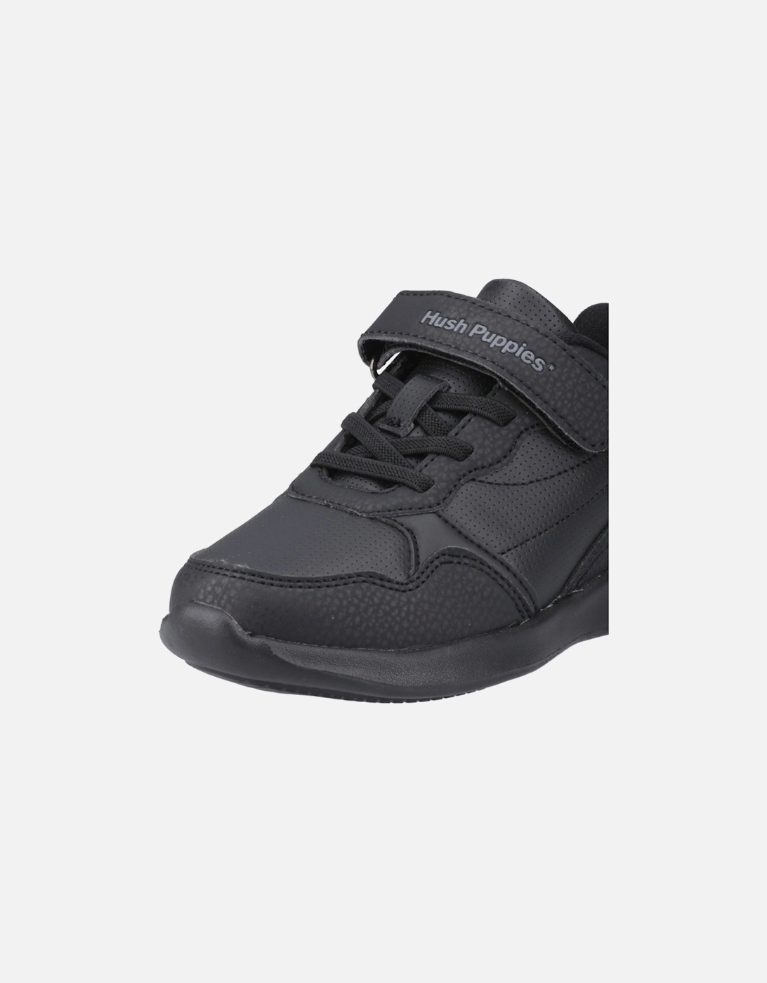 Marling Bungee Lace Junior Polyurethane Black Shoes
