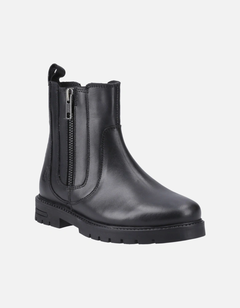 Liana Leather Girls's Black Boots
