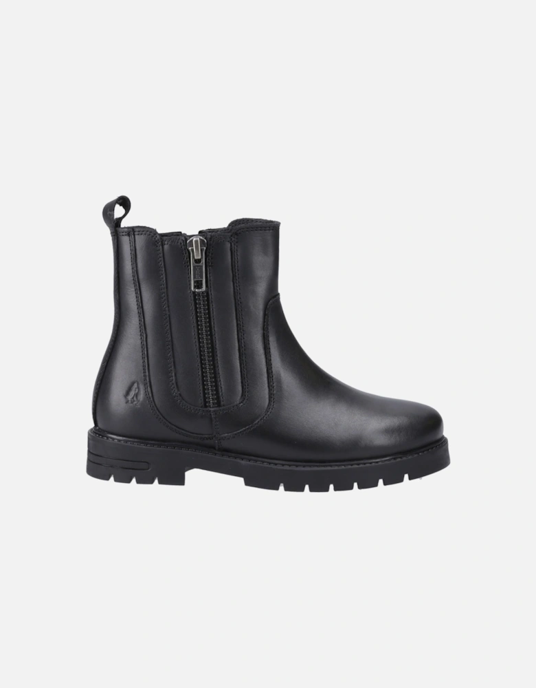 Liana Leather Girls's Black Boots