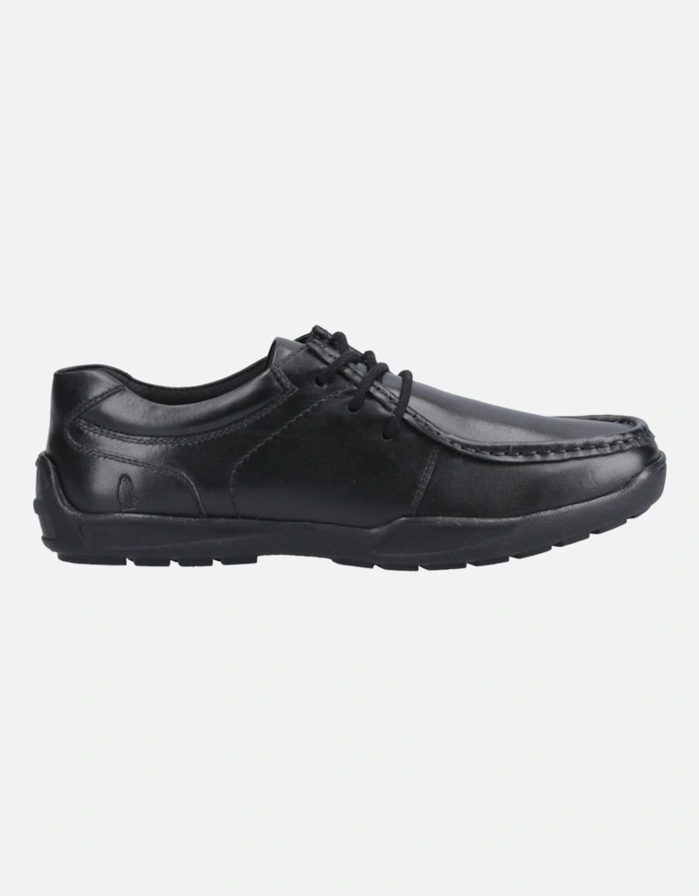 Mackenzie Wallabee Leather Boys's Black Lace-Up Shoes
