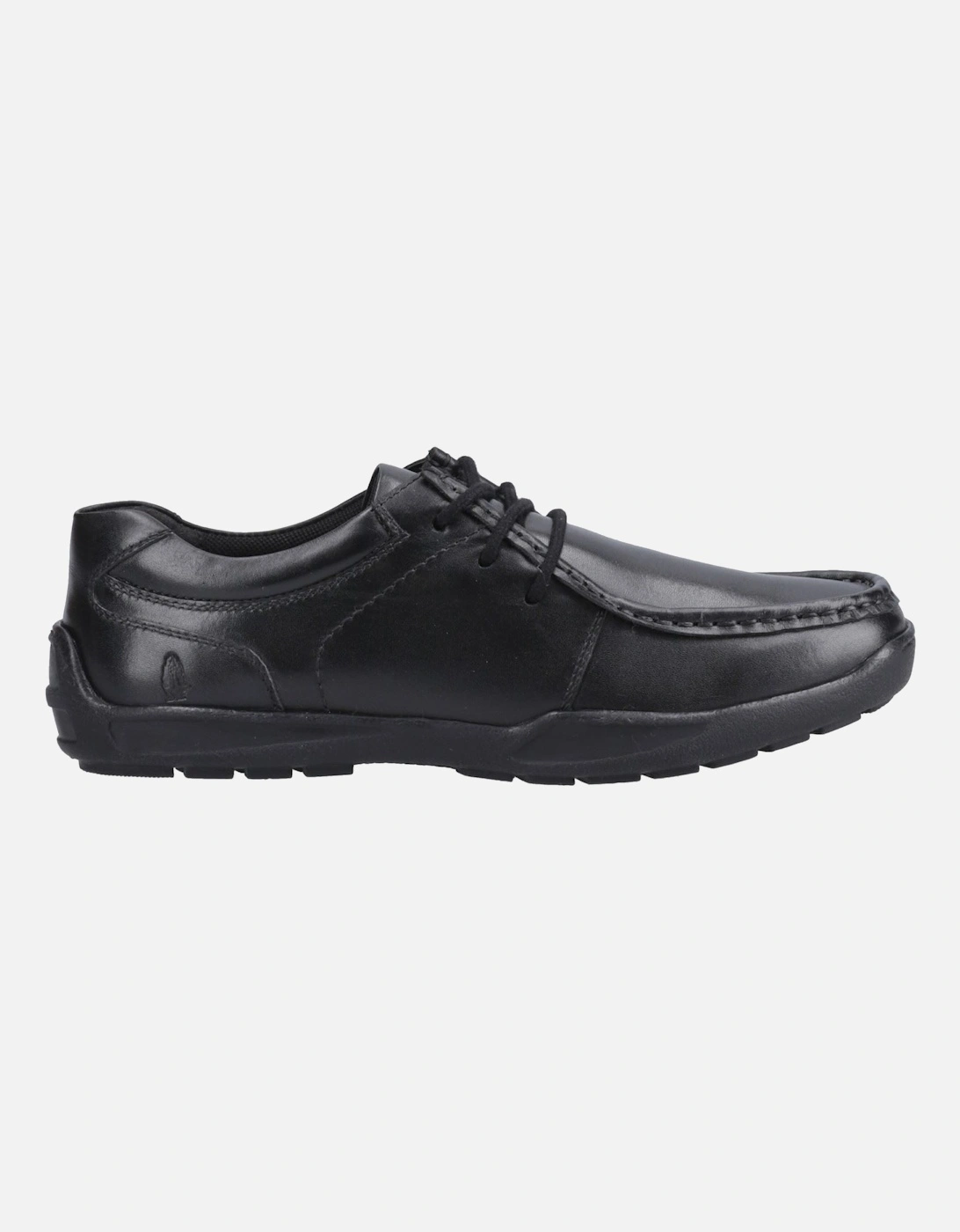 Mackenzie Wallabee Leather Boys's Black Lace-Up Shoes